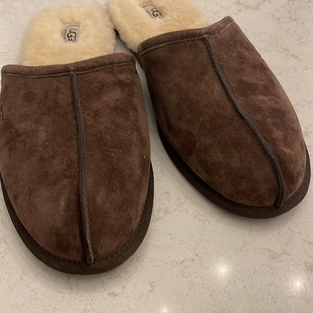 Ugg Scuff Sheepskin Suede Sherpa Lined Slippers 14 - Picture 6 of 6